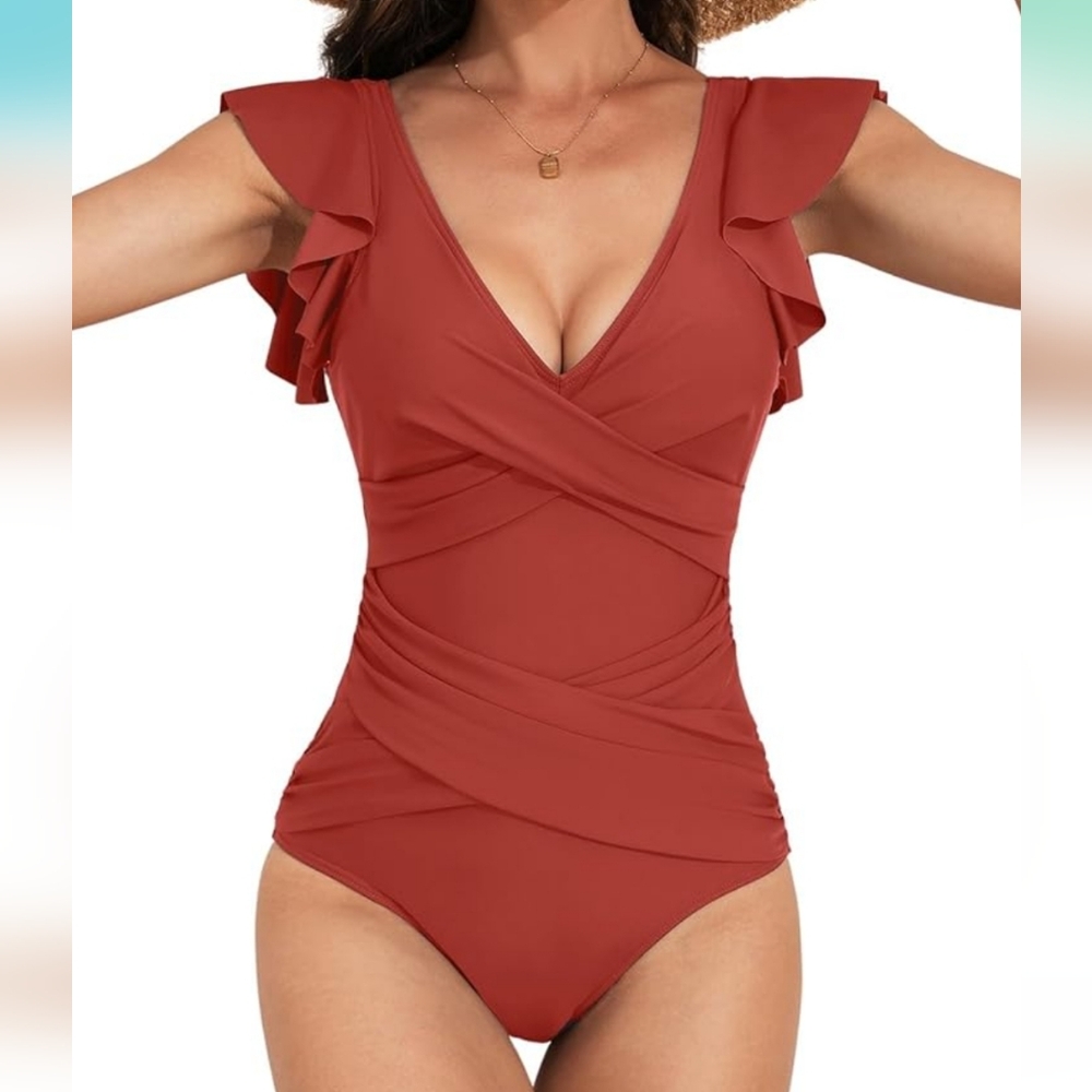 BRPRITY PLUS SIZE Ruffle One Piece Swimsuit